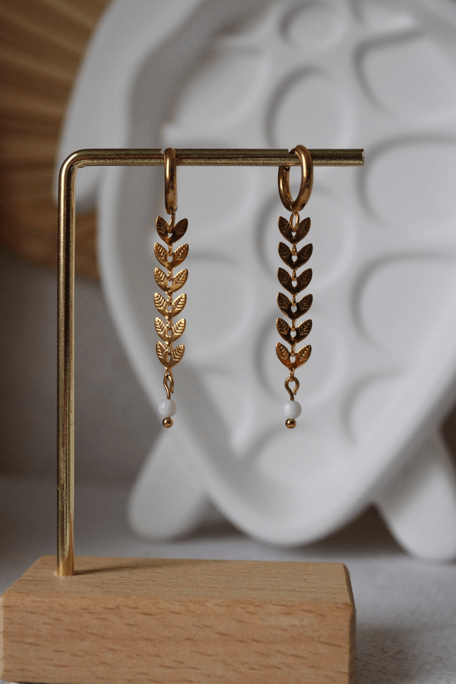 Boucles d’oreilles feuilles 
