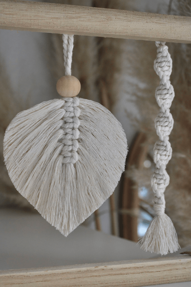 Cadre en macramé petit format personnalisable