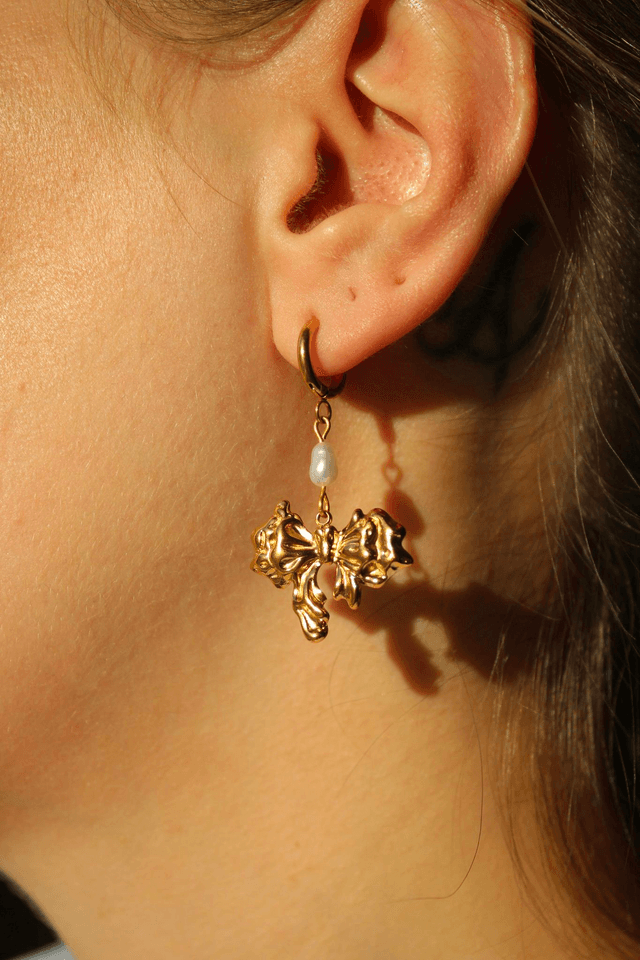 Boucles d’oreilles nœud vintage 