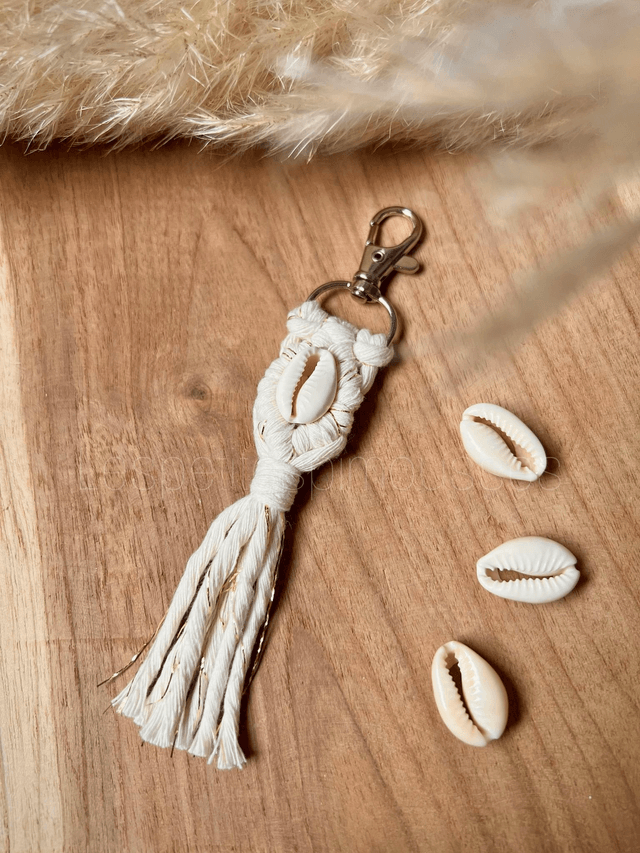Porte-clés avec coquillages 