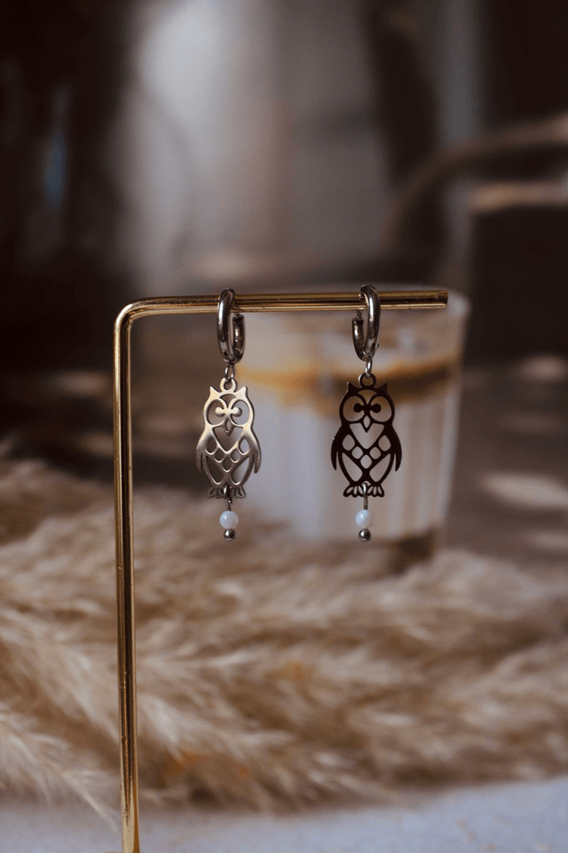 Boucles d’oreilles hibou