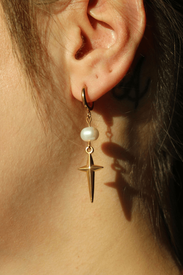 Boucles d’oreilles perle d’étoile 