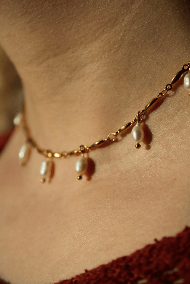 Bijou 2 en 1 perles - grain de riz 