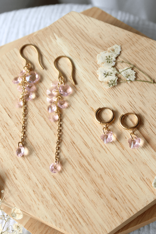 Boucles d’oreilles Romance - Glycines 