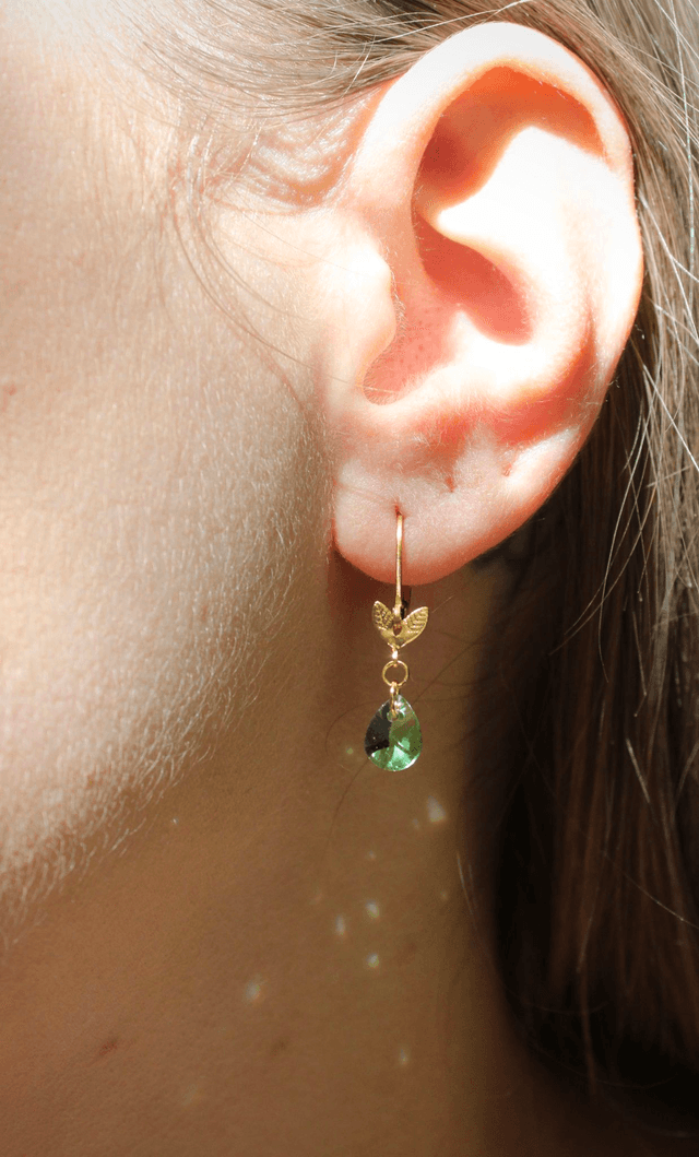 Boucles d’oreilles Feuilles enchantées  