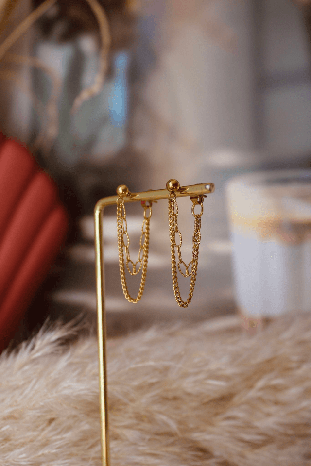 Boucles d’oreilles chaînes 