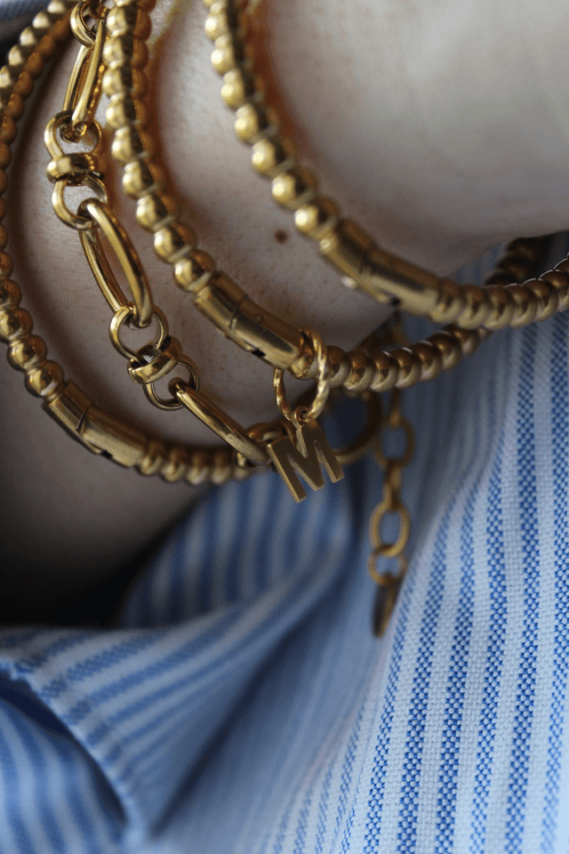 Bracelet Jonc Personnalisable - Acier  Doré ou Argenté