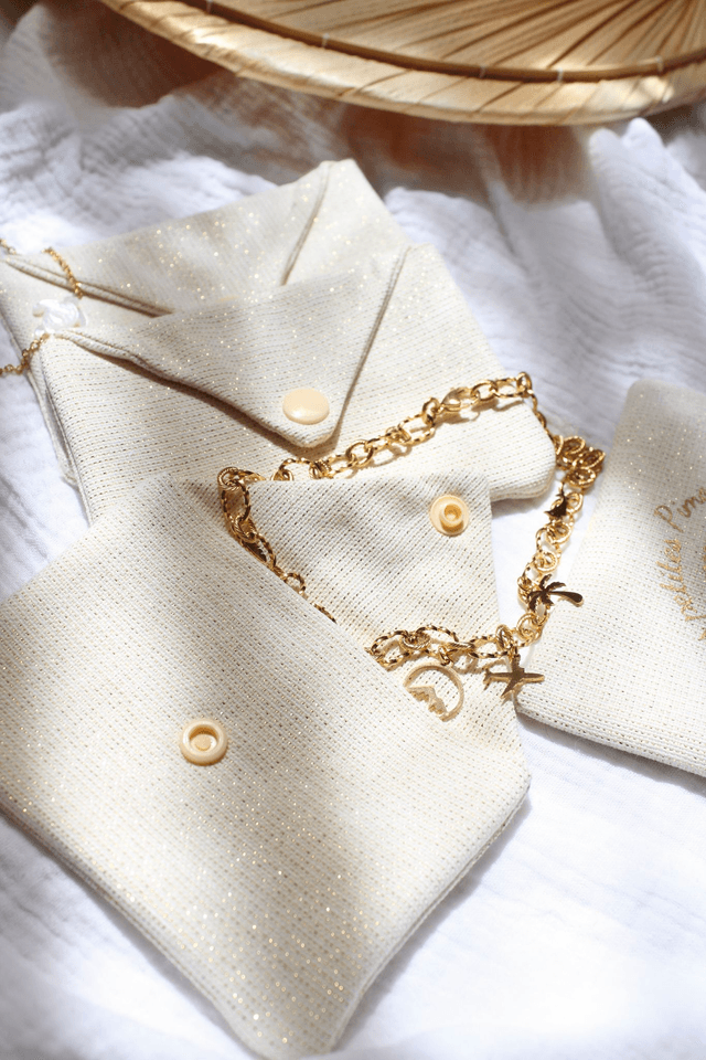 Pochette à bijoux artisanale - petite 