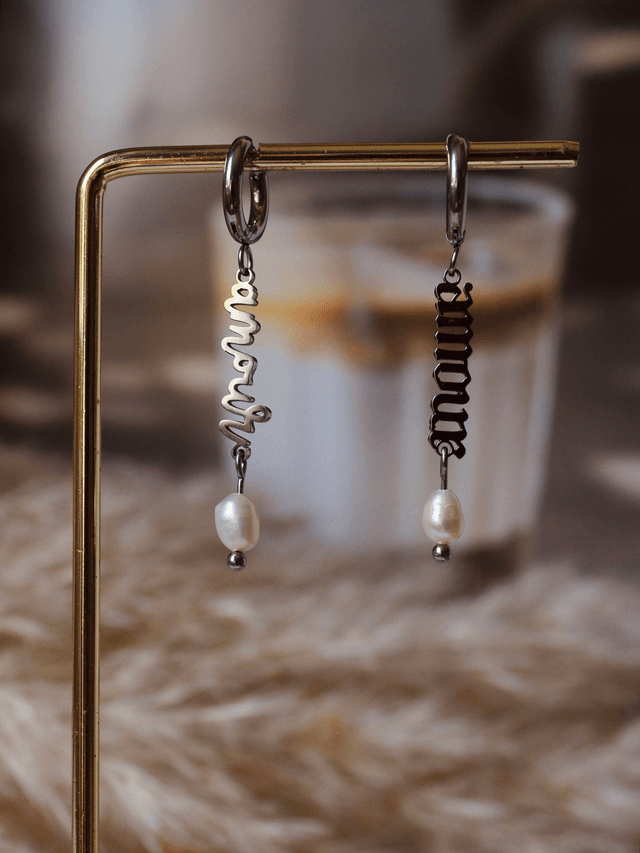 Boucles d’oreilles Amour asymétriques