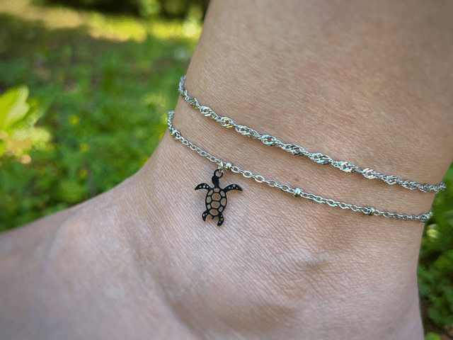 Bracelet de cheville torsadé 