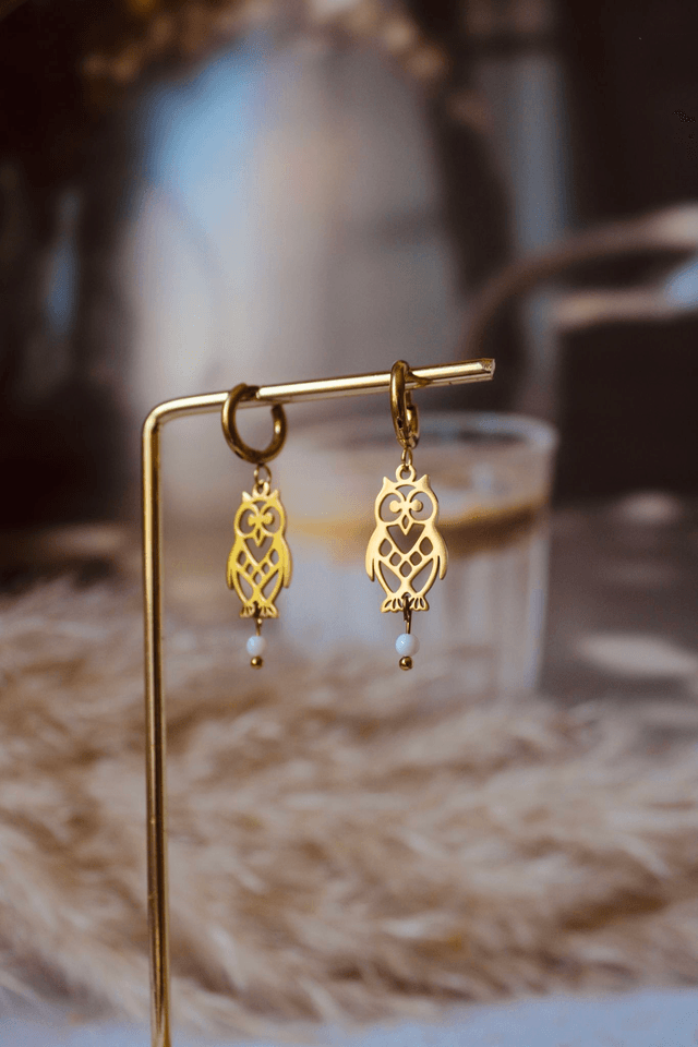 Boucles d’oreilles hibou