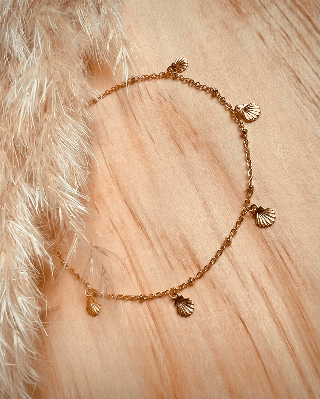 Bracelet de cheville coquillages