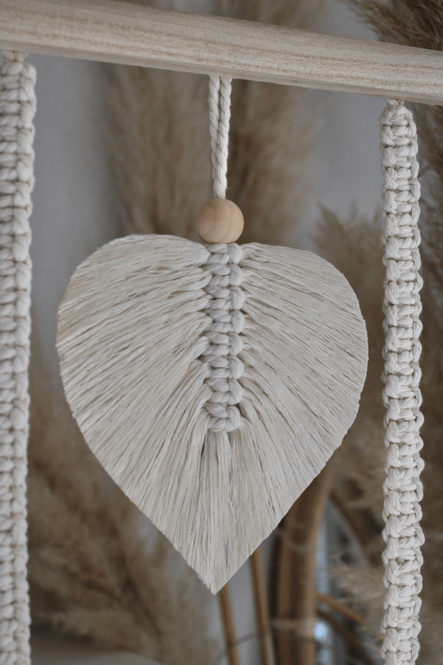Cadre en macramé grand format personnalisable