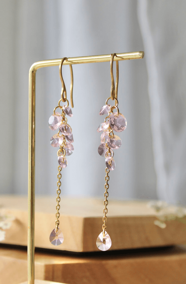 Boucles d’oreilles Romance - Glycines 
