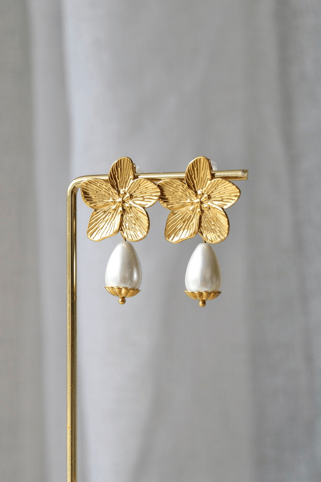 Boucles d’oreilles Fleur précieuse 