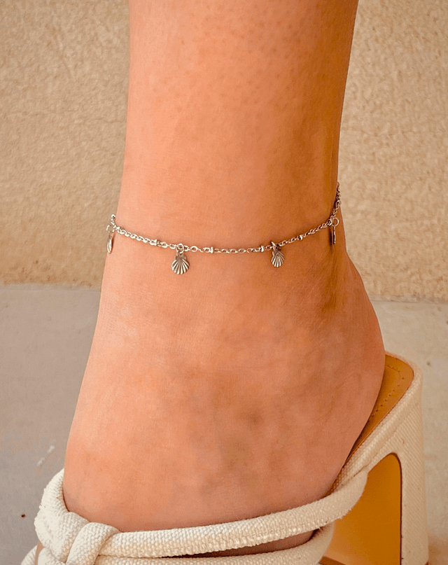 Bracelet de cheville coquillages