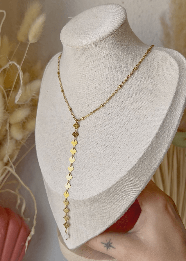 Collier cascade coquillages 