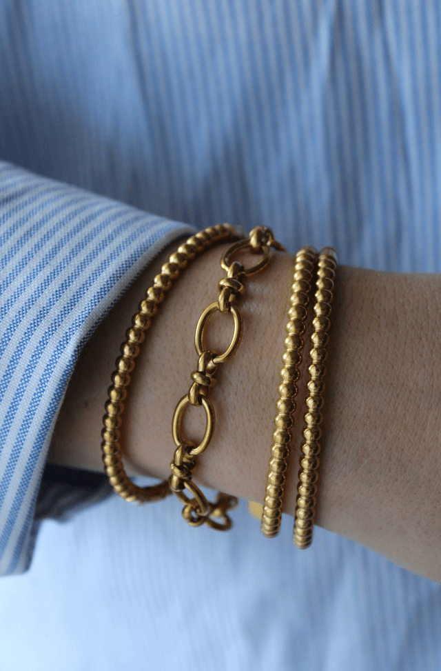 Bracelet Jonc Personnalisable - Acier  Doré ou Argenté