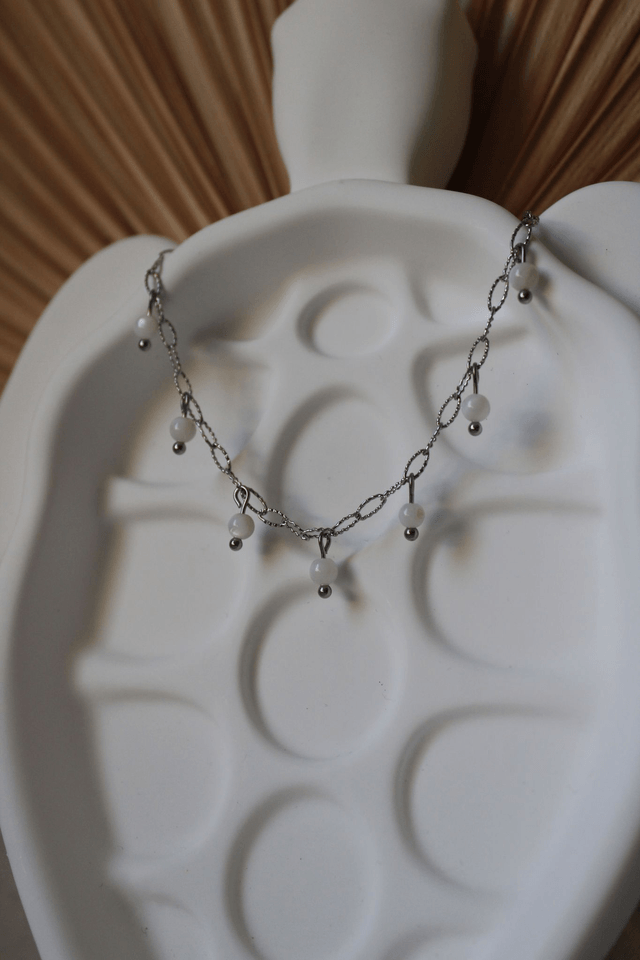 Bracelet de cheville perles de coquillages