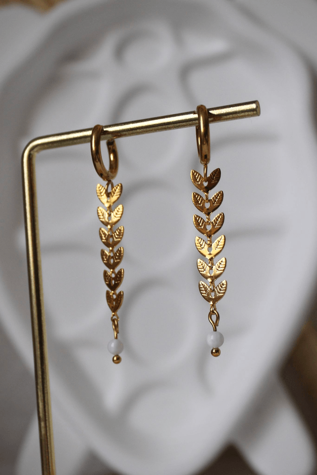 Boucles d’oreilles feuilles 