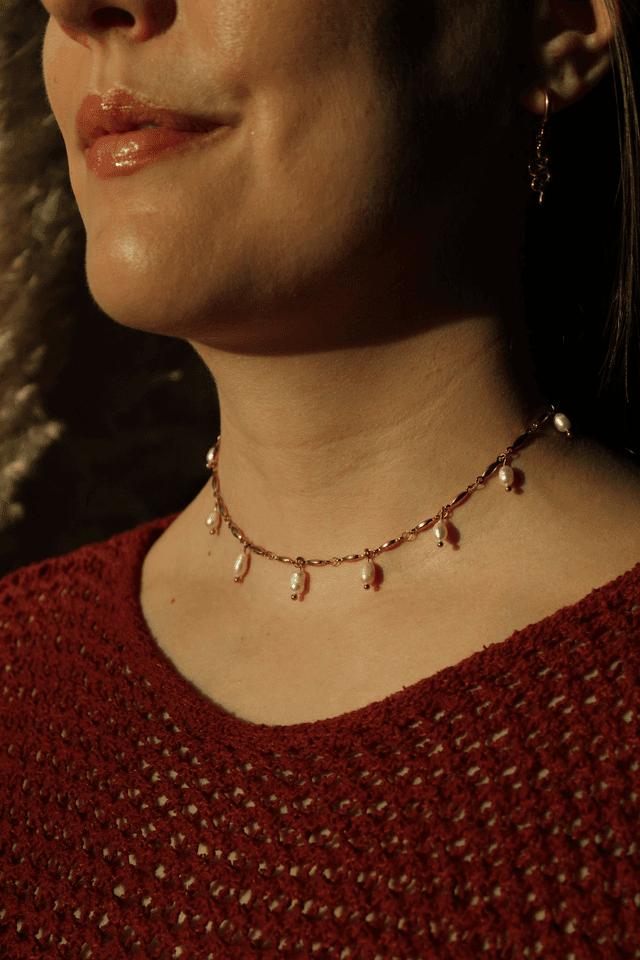 Bijou 2 en 1 perles - grain de riz 