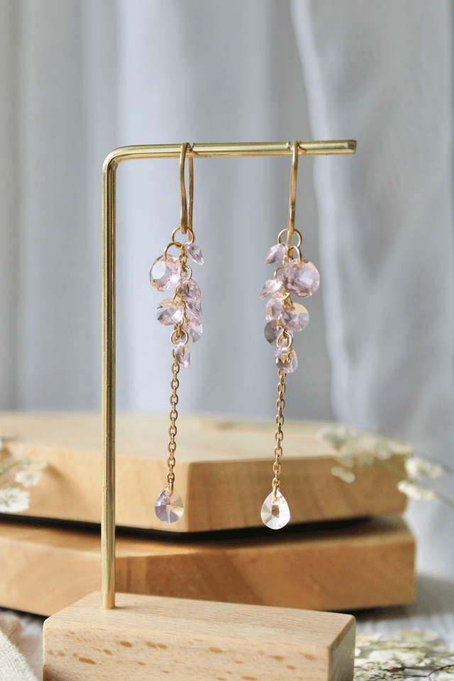 Boucles d’oreilles Romance - Glycines 
