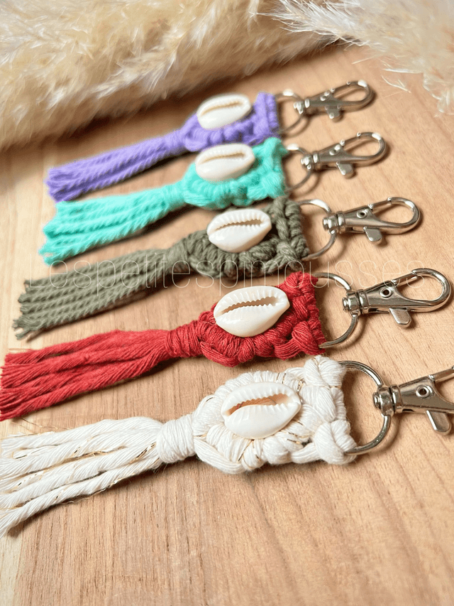 Porte-clés avec coquillages 