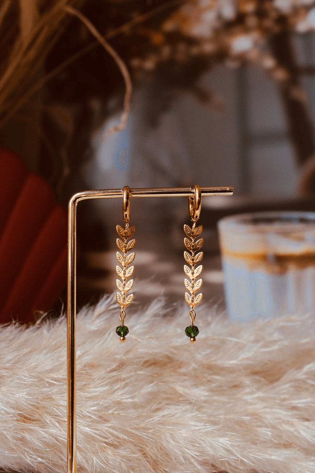 Boucles d’oreilles feuilles 