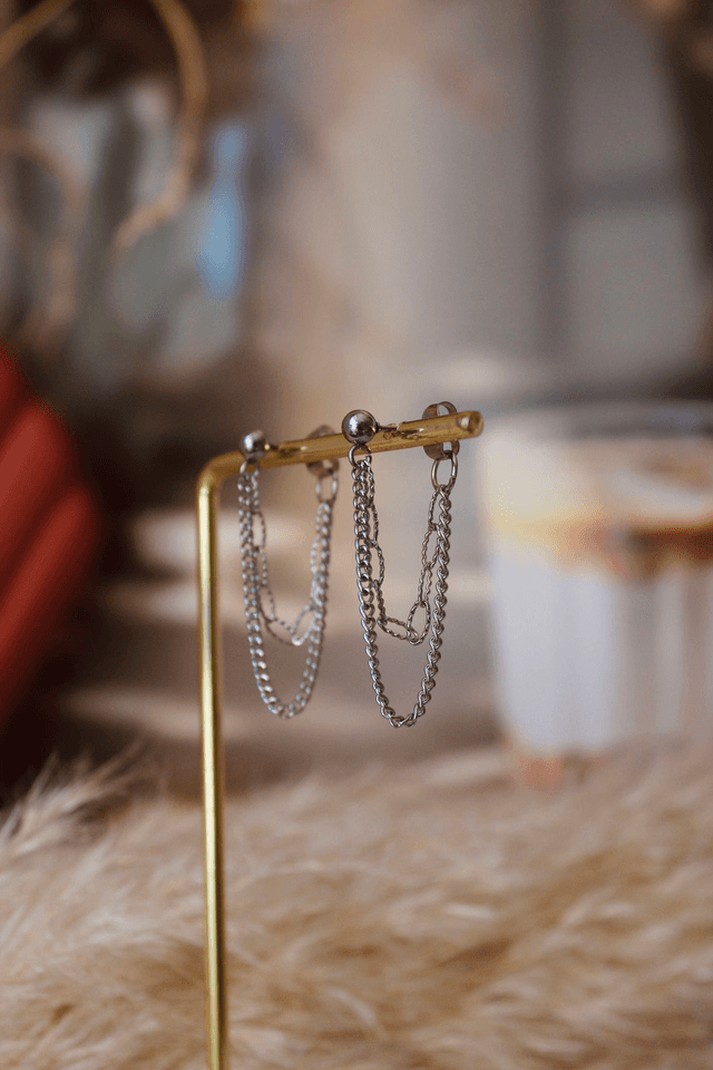 Boucles d’oreilles chaînes 
