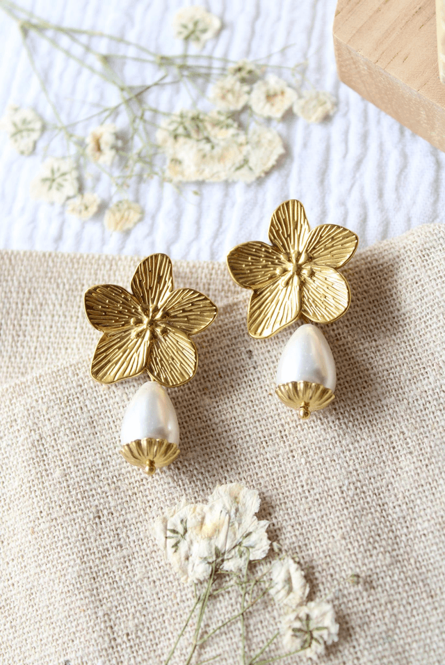 Boucles d’oreilles Fleur précieuse 