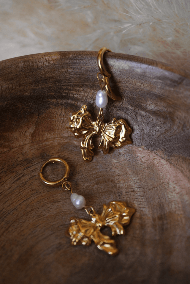 Boucles d’oreilles nœud vintage 