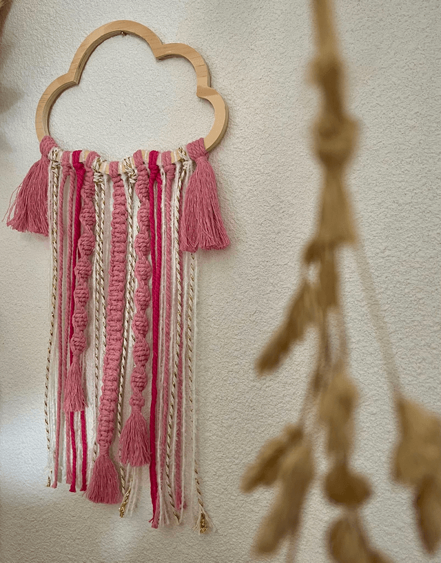 Nuage rêve bohème rose